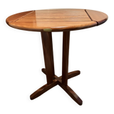 Guéridon, table ronde en bois Bubinga verni par Triconfort