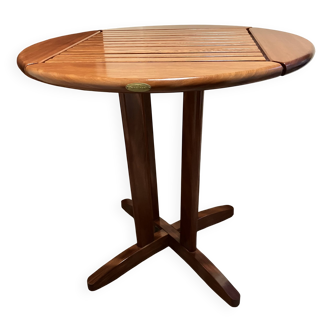 Guéridon, table ronde en bois Bubinga verni par Triconfort
