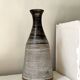 Matte glazed stoneware vase, signed, La Borne or Puisaye around 1970.