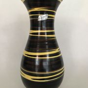 Demon vase Saint Clement, multicolored zebra decoration, numbered. Around 1950-1960