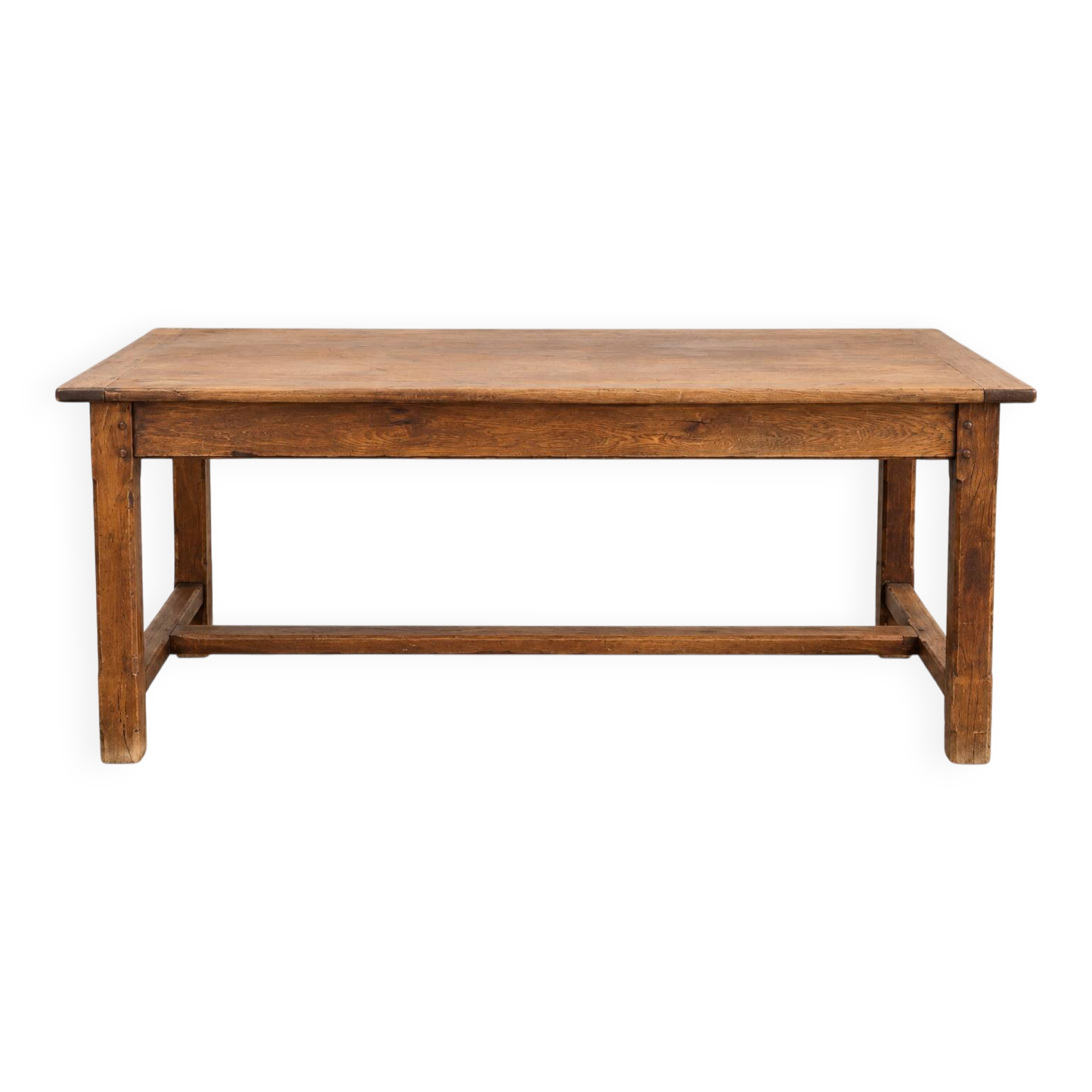 Table de ferme ancienne en chêne – 170 × 80 cm