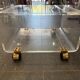 Rolling dessert trolley in plexiglass – Marais International – 1970s-1980s