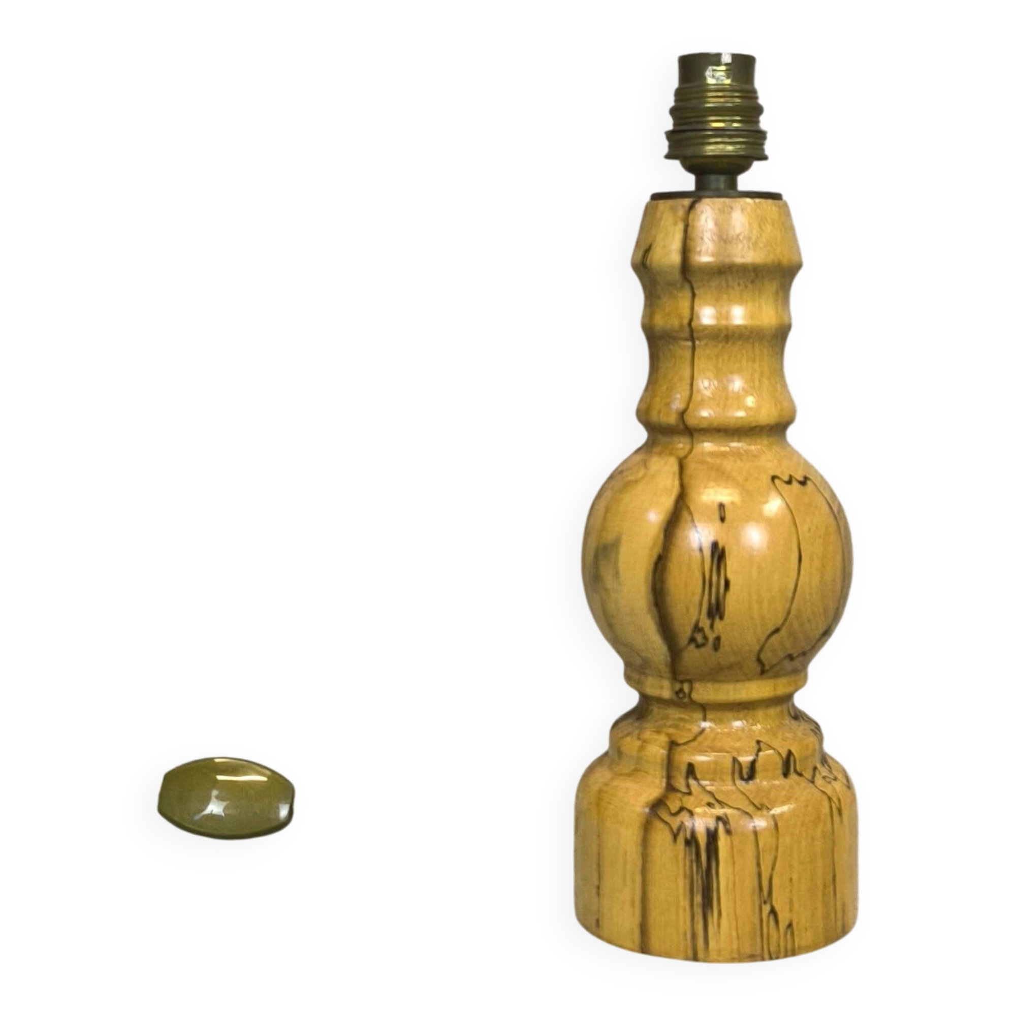 Vintage solid wood table lamp