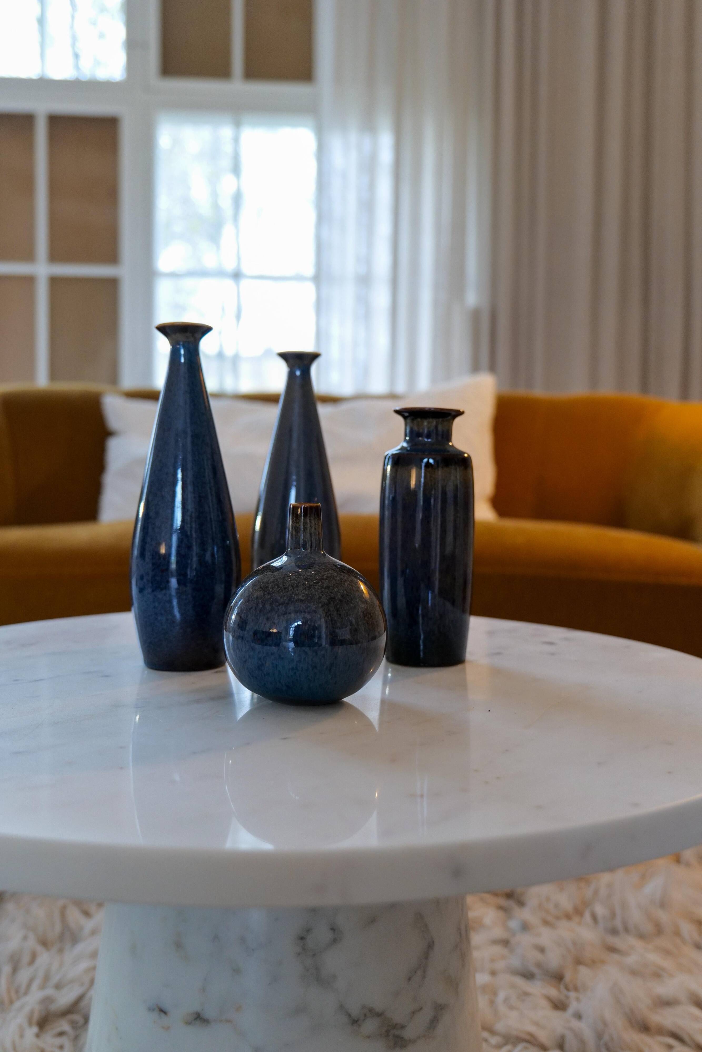 Midcentury Modern Collection of 6 Vases by Carl Harry Stålhane Rörstrand Sweden