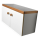 Wall Mounted 'Les Arcs’ Cabinet / Sideboard, France, 1970s