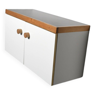 Wall Mounted 'Les Arcs’ Cabinet / Sideboard, France, 1970s