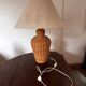 Vintage woven wicker lamp