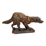 Gordon Setter terracotta statue after T Cartier