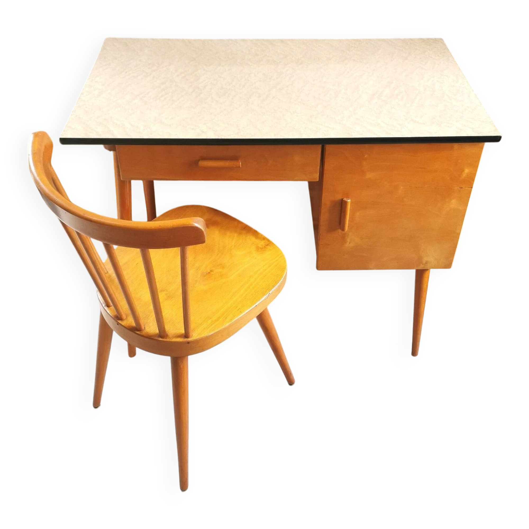 Baumann Vintage Desk and Chair 1960