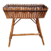 Rattan wicker planter plant holder