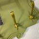Vintage olive green wall coat rack with mirror