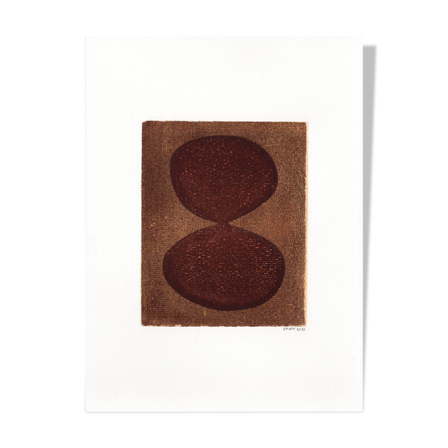 Painting on paper abstract illustration without frame M204