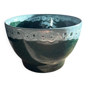 Cache pot vert et liseré