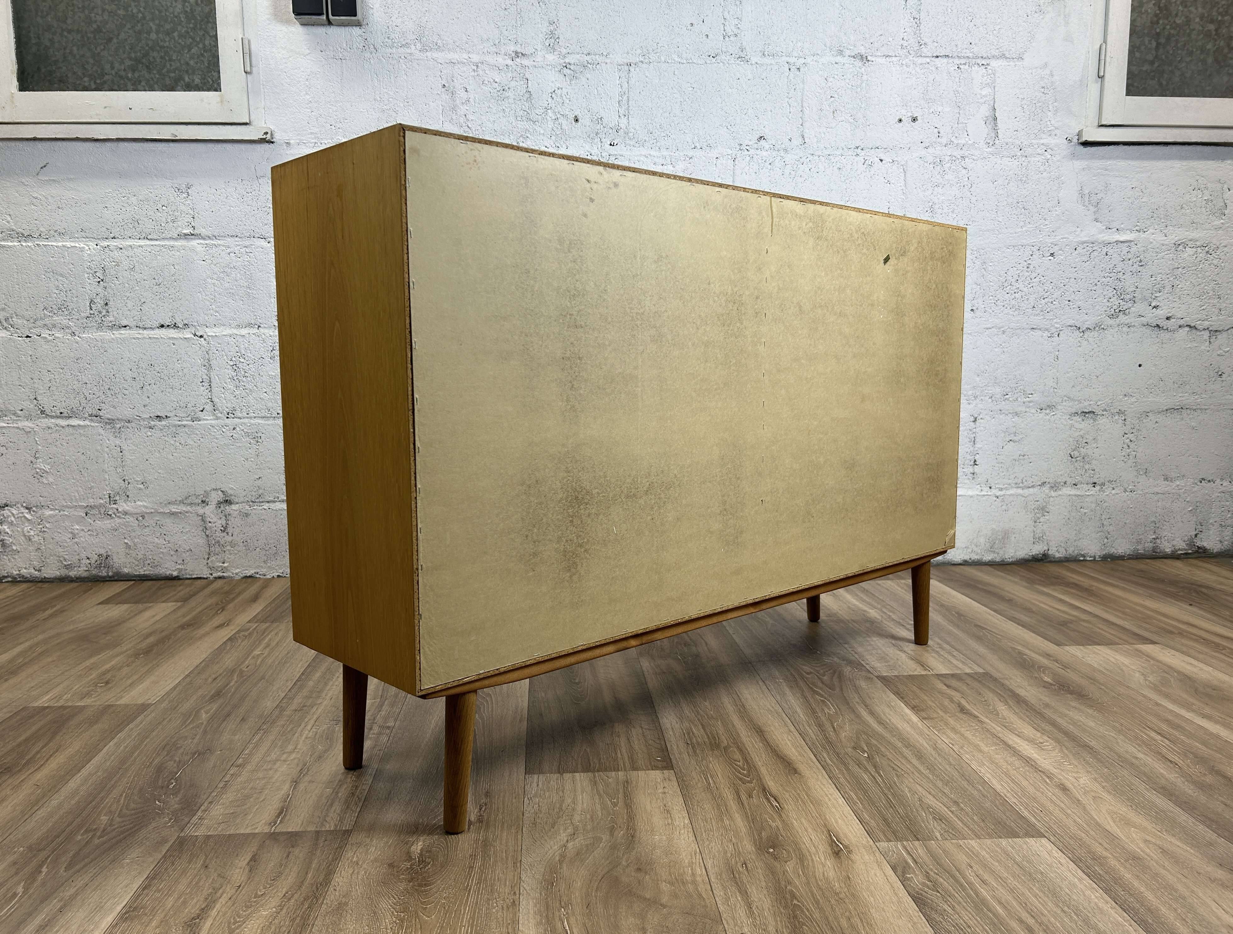 Vintage Scandinavian open bookcase in oak, 1960s