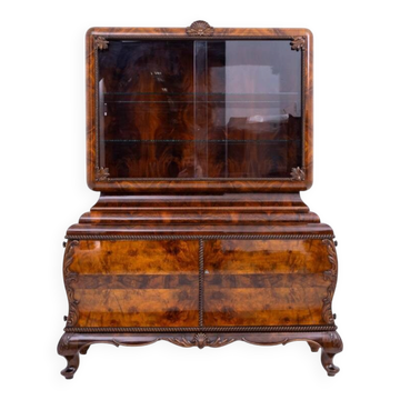 Display cabinet, Poland, circa 1930. RESTORED.