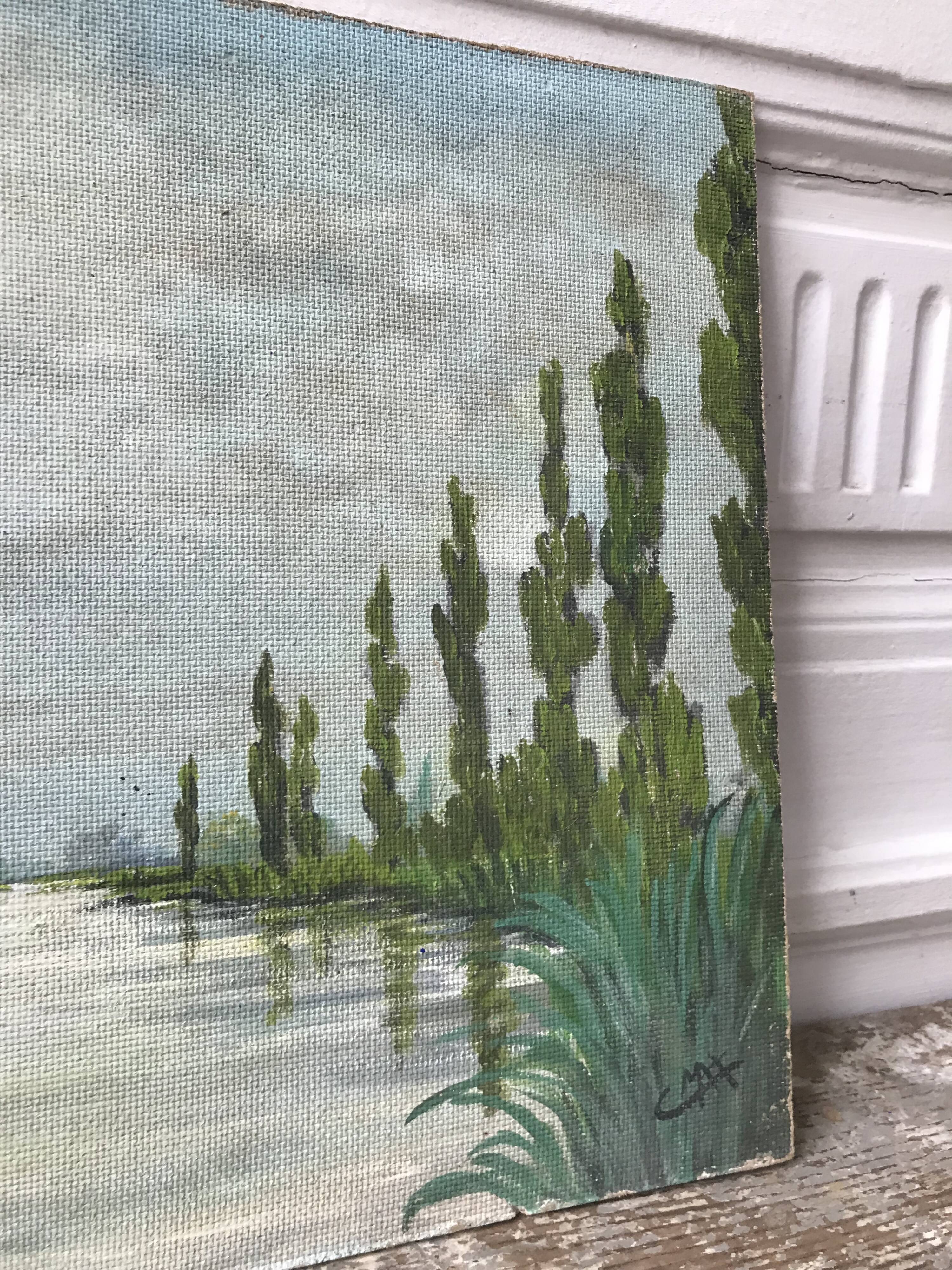 Landscape oil painting