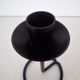 Black wrought iron candlestick