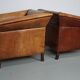 Vintage Dutch Club Chair in Cognac Leather, Set of 2