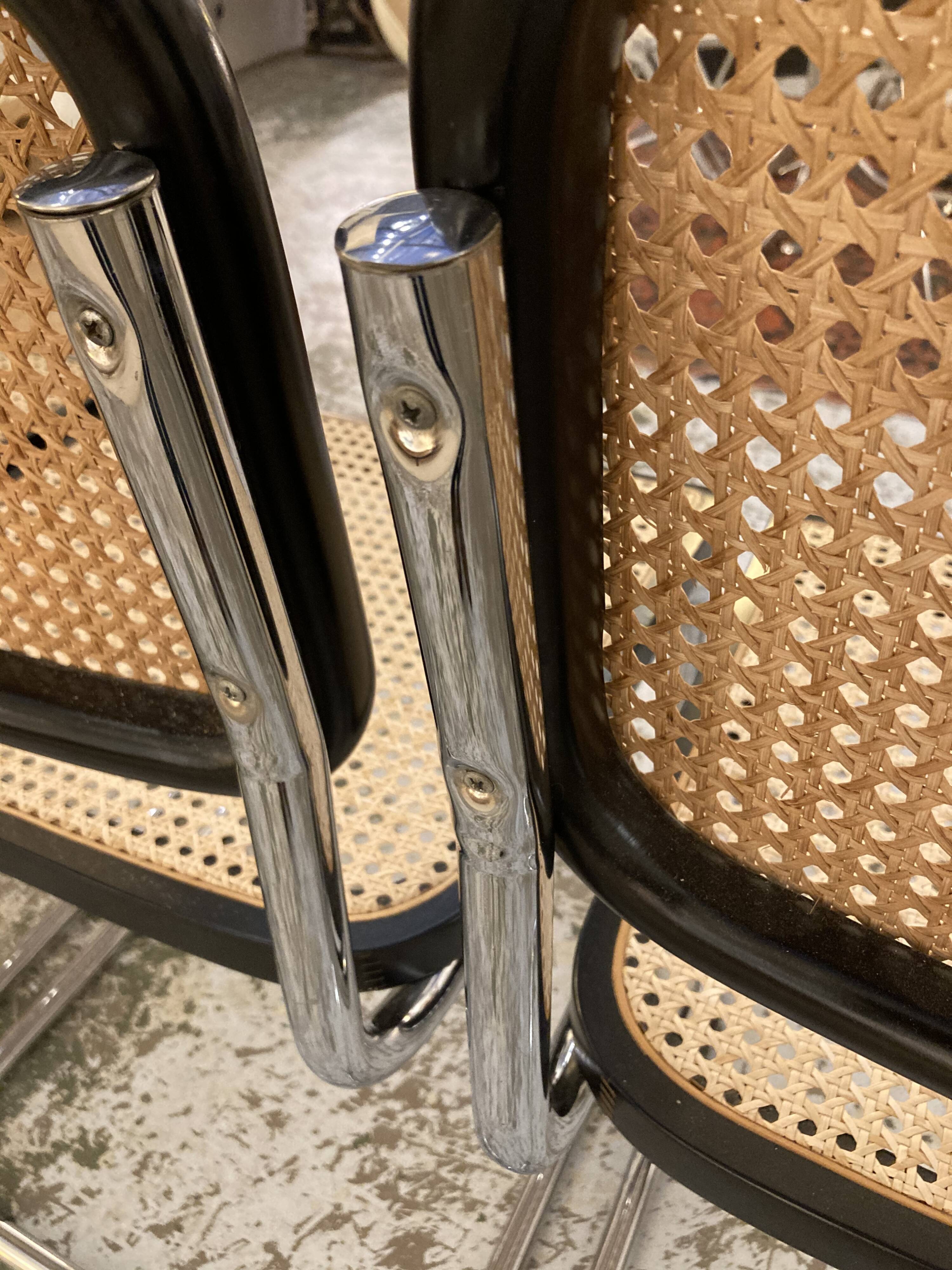 Series of 4 chairs B32 Cesca de Breuer