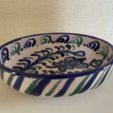 Hollow plate in ceramic from Granada.