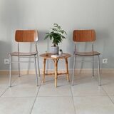 Pair of chairs in formica 60s
