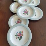 8 semi-deep plates Salins Opaceline 702