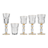 Magnificent service of 48 crystal glasses from Saint Louis, Bubbles Collection.