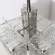 Murano glass pendant chandelier Mazzega 1970s