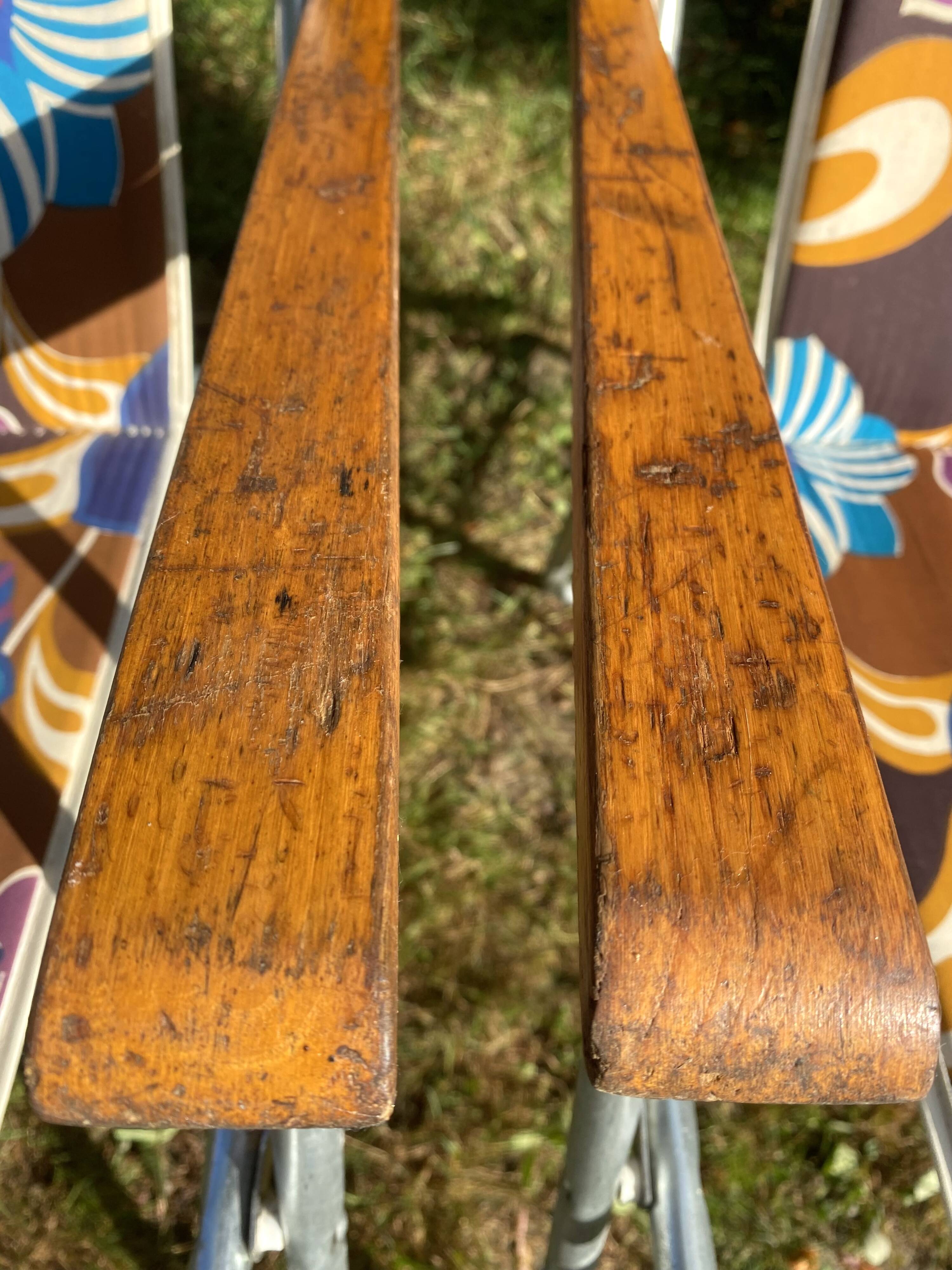 70s folding camping chairs, patio garden chairs