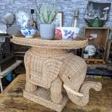 Vintage rattan coffee table