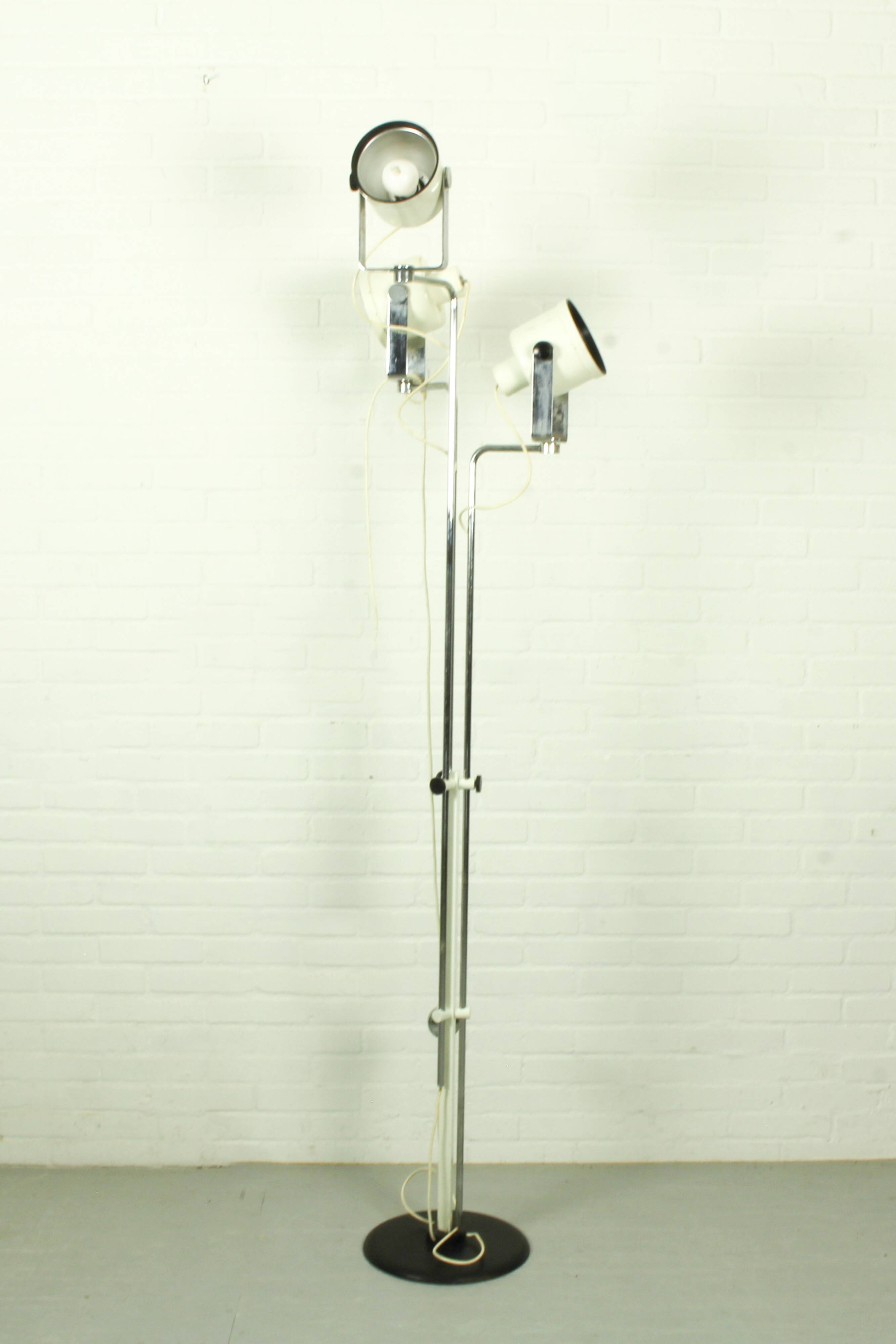 Rare Adjustable Floor Lamp by Brusasco & Torretta for Luci, Italy, 1970s