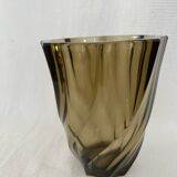 Smoked glass vase
