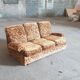 1970s velvet convertible sofa