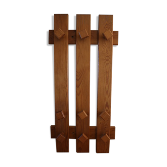 Wooden wall hook 9 hooks