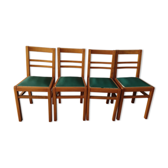 4 vintage bistro chairs 1950