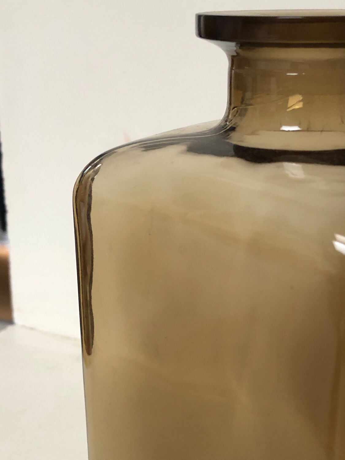 Carafe whisky in smoked glass, 1970