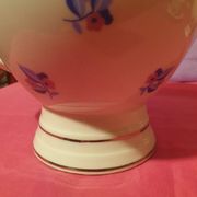 Coffee service 13 pieces Limoges Unique Letourneur Salmon pretty model