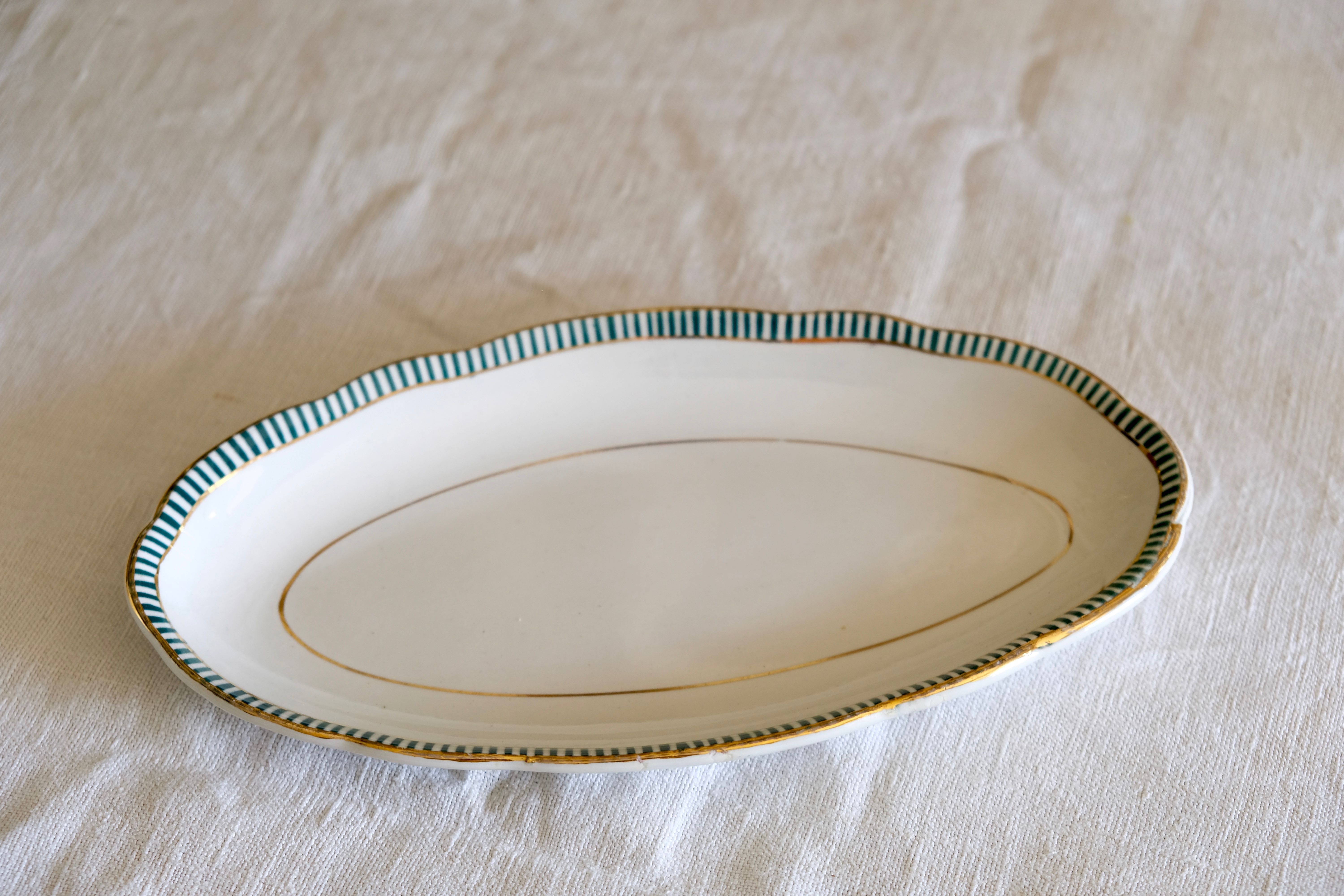 Porcelain ravier collection ''Juan'' Sarreguemine Digoin 1950