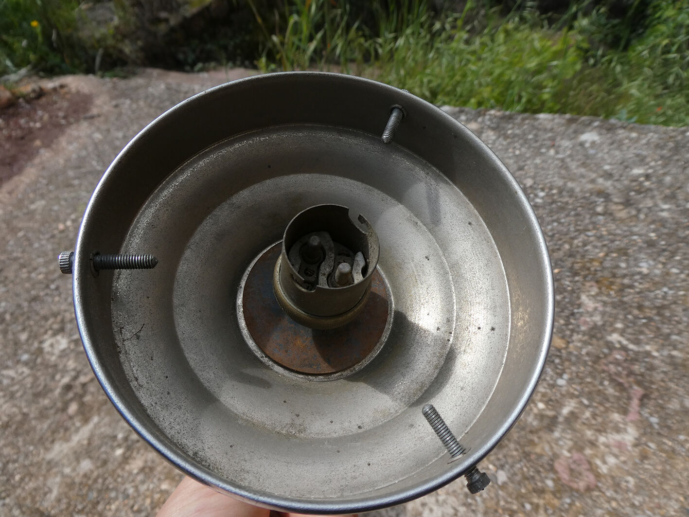 Suspension art deco globe in yellow glass