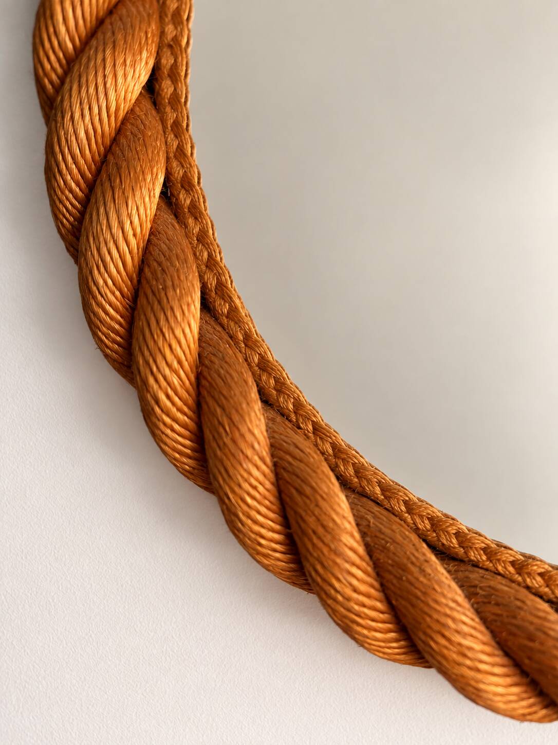 Rope mirror attributed to Adrien Audoux & Frida Minet
