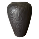 Habitat vase in ceramic black background inspired by Gaudi