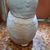 Umbrella holder owl in ceramic