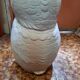 Umbrella holder owl in ceramic