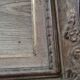 Old gilded wooden frame with beige / vintage Marie Louise