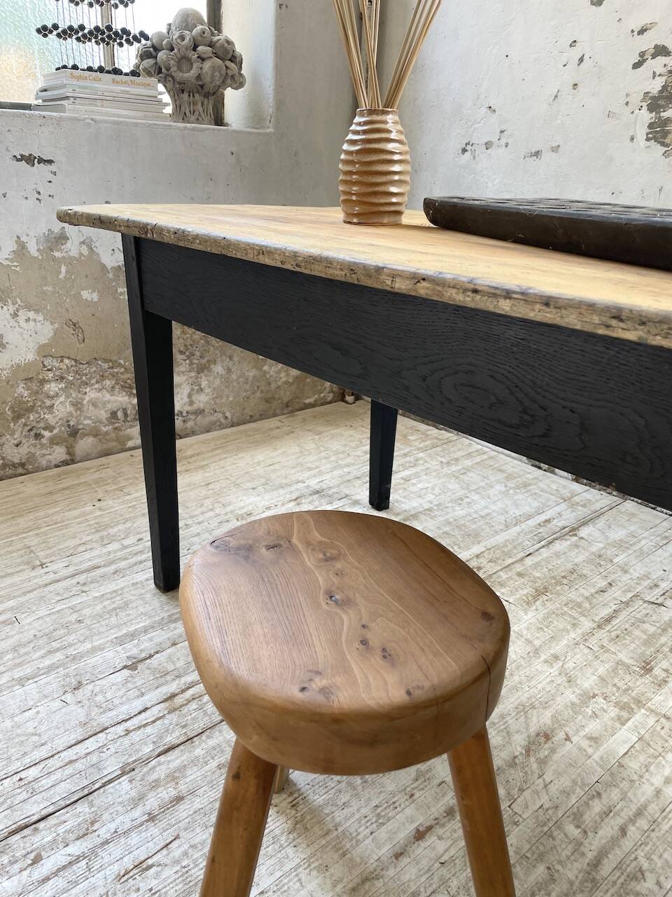 2m pine and oak farmhouse table