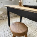 2m pine and oak farmhouse table