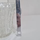 Seau à glace en cristal et sa pince en inox