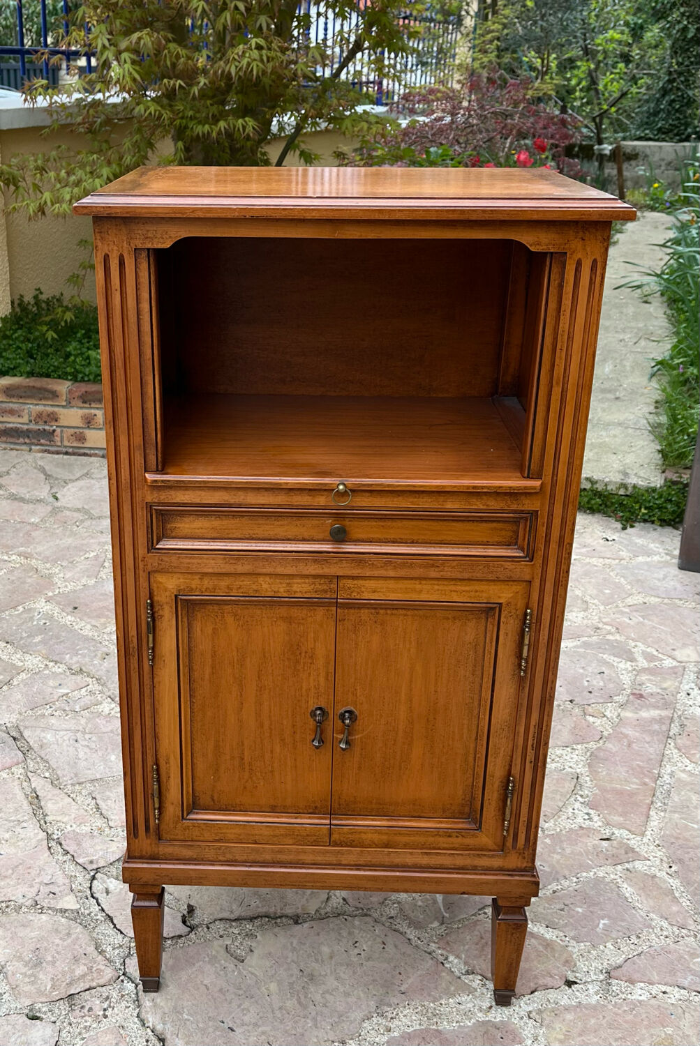 Small antique storage unit