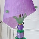 Lampe résine et plexi edition formes et volumes design hauteur: 110 cm
