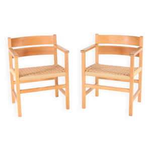 Paire de fauteuils en - corde